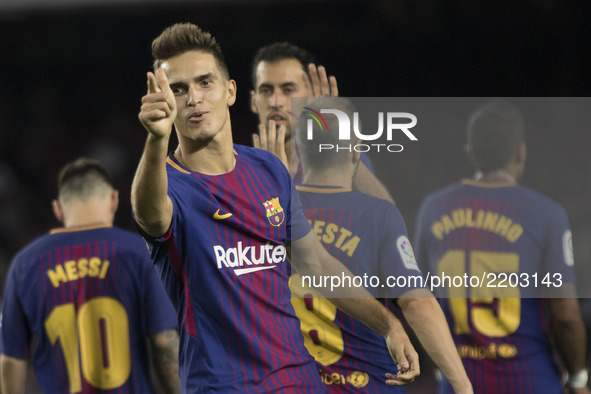 Denis Suarez during the spanish league match between FC Barcelona and Eibar at Camp Nou Stadium in Barcelona, Spain on September 19, 2017 