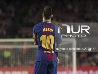 Leo Messi during the spanish league match between FC Barcelona and Eibar at Camp Nou Stadium in Barcelona, Spain on September 19, 2017 (