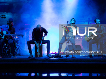 Italian Singer, Irene Grandi performs live at Biopark Zoom in Cumiana,Turin, on August 21, 2014 as last date of 