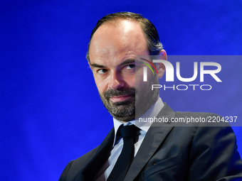 French Prime minister, Edouard Phillipe at the Conference of the french Mayors, in Paris, France, on September 20, 2017. (