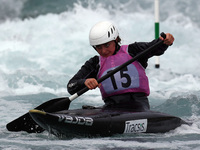 Esme Durrant  of Holme Pierrepont CC  J18 competes in Canoe Single (C1) Women
during the British Canoeing 2017 British Open Slalom Champions...