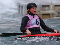 Bethan Forrow of Lee Valley J16
 competes in Canoe Single (C1) Women
during the British Canoeing 2017 British Open Slalom Championships at L...