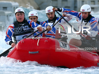  The Lee Valley U19 Men (GB1 U19M)
during the British Canoeing 2017 British Open Slalom Championships at Lee Valley White Water Centre on Se...