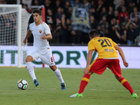Diego Perotti of AS Roma during the Serie A match between Benevento Calcio and AS Roma at Stadio Ciro Vigorito on September 20, 2017 in Bene...
