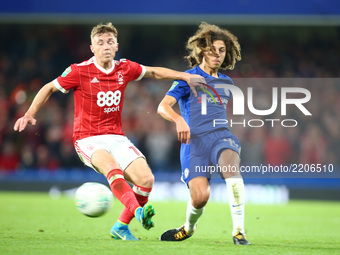 Chelsea's Ethan Ampadu
during Carabao Cup 3rd Round match between Chelsea and Nottingham Forest at Stamford Bridge Stadium, London,  England...