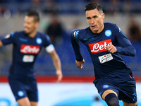 Jose Maria Callejon of Napoli celebrating during the Serie A match between SS Lazio and SSC Napoli at Stadio Olimpico on September 20, 2017...