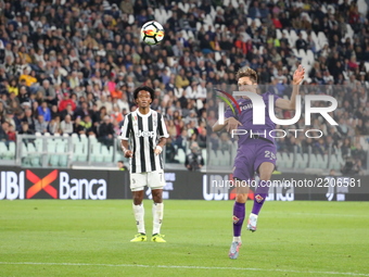 Federico Chiesa (ACF Fiorentina)  in action during the Serie A football match between Juventus FC and ACF Fiorentina at Allianz Stadium on 2...