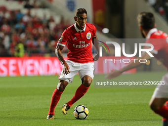Benficas midfielder Filipe Augusto from Brazil during the Portuguese Cup 2017/18 match between SL Benfica v SC Braga, at Luz Stadium in Lisb...