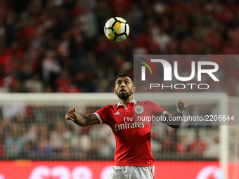 Benficas forward Gabriel Barbosa from Brazil during the Portuguese Cup 2017/18 match between SL Benfica v SC Braga, at Luz Stadium in Lisbon...