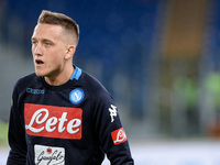 Piotr Zielinski of Napoli during the Serie A match between Lazio and Napoli at Olympic Stadium, Roma, Italy on 20 September 2017.  (