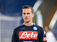 Arkadiusz Milik of Napoli during the Serie A match between Lazio and Napoli at Olympic Stadium, Roma, Italy on 20 September 2017.  (