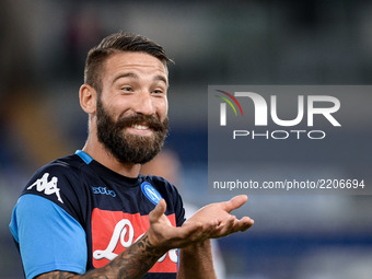 Lorenzo Tonelli of Napoli during the Serie A match between Lazio and Napoli at Olympic Stadium, Roma, Italy on 20 September 2017.  (