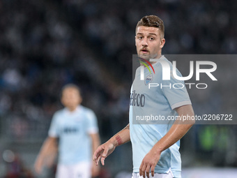 Sergej Milinkovic-Savic of Lazio during the Serie A match between Lazio and Napoli at Olympic Stadium, Roma, Italy on 20 September 2017.  (