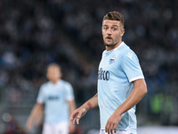 Sergej Milinkovic-Savic of Lazio during the Serie A match between Lazio and Napoli at Olympic Stadium, Roma, Italy on 20 September 2017.  (