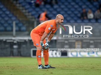 Pepe Reina of Napoli during the Serie A match between Lazio and Napoli at Olympic Stadium, Roma, Italy on 20 September 2017.  (