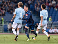Jos Callejn of Napoli celebrates scoring second goal during the Serie A match between Lazio and Napoli at Olympic Stadium, Roma, Italy on 20...