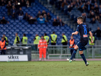 Jorginho of Napoli scores fourth goal with a penalty kick during the Serie A match between Lazio and Napoli at Olympic Stadium, Roma, Italy...