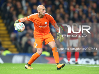 Chelsea's Willy Caballero
during Carabao Cup 3rd Round match between Chelsea and Nottingham Forest at Stamford Bridge Stadium, London,  Engl...