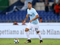 
Sergej Milinkovic-Savic of Lazio during the Serie A match between SS Lazio and SSC Napoli at Stadio Olimpico on September 20, 2017 in Rome,...