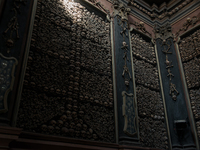 The ossuary of San Bernardino alle ossa is pictured in Milan on September 21, 2017. San Bernardino alle Ossa is a church in Milan, best know...