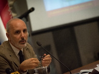  Luca Montuori, Councillor for Urban Planning present the project for the requalification of the former General Markets on September 22, 201...