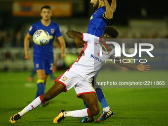 Gboly Ariyibi of MK Dons 
during Sky Bet League One match between AFC Wimbledon  and MK Dons at  Kingsmeadow Stadium, London,  England on 22...