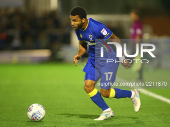 AFC Wimbledon's Andy Barcham
during Sky Bet League One match between AFC Wimbledon  and MK Dons at  Kingsmeadow Stadium, London,  England on...