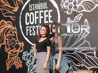 People attend the Istanbul Coffee Festival (ICF) at Kucukciftlik Park in Istanbul, Turkey on September 22, 2017. 4th Istanbul Coffee is bei...