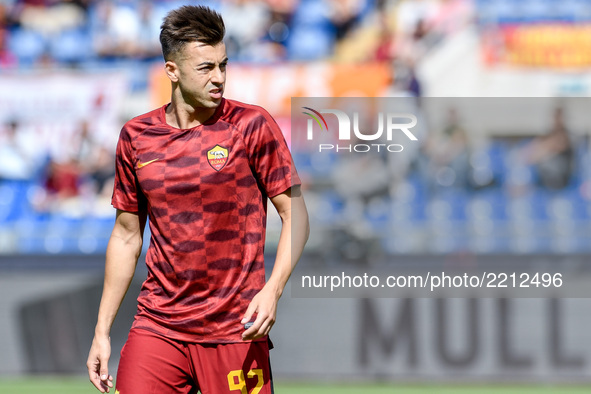 Stephan El Shaarawy of Roma during the Serie A match between Roma and Udinese at Olympic Stadium, Roma, Italy on 23 September 2017.  