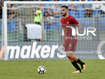 Kostas Manolas of Roma during the Serie A match between Roma and Udinese at Olympic Stadium, Roma, Italy on 23 September 2017.  (