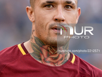 Radja Nainggolan of Roma during the Serie A match between Roma and Udinese at Olympic Stadium, Roma, Italy on 23 September 2017.  (
