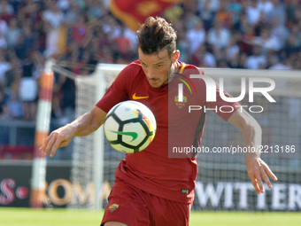 Alessandro Florenzi during the Italian Serie A football match between A.S. Roma and Udinese at the Olympic Stadium in Rome, on september 23,...