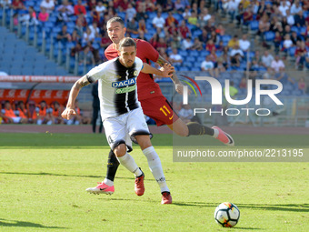 Gabriele Angella during the Italian Serie A football match between A.S. Roma and Udinese at the Olympic Stadium in Rome, on september 23, 20...