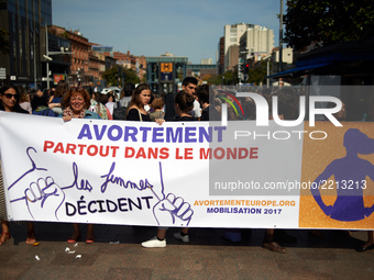 For the Global Day of Action for Access to Safe and Legal Abortion, people gathered and rallied in Toulouse for the right of choice to abort...