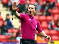 Referee Dean Whitestone
during Sky Bet  League One match between Charlton Athletic against Bury at The Valley Stadium London on 23 Sept 2017...
