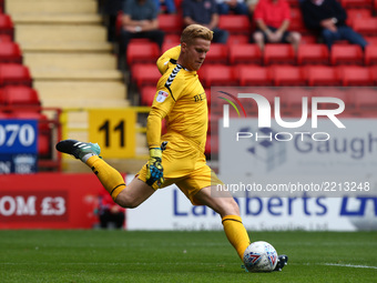 Charlton Athletic's Ben Amos
during Sky Bet  League One match between Charlton Athletic against Bury at The Valley Stadium London on 23 Sept...
