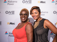 (L-R) Robyn Greene Arrington, TV One VP of Original Programming, and Lori Hall, TV One SVP of Consumer Marketing, at the CBC Power of Leader...