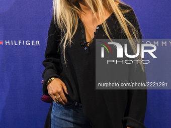 BARCELONA, SPAIN - SEPTEMBER 26: Influencer Andrea Belver @andreabelverf during an event at Barcelona Passeig de Gracia Tommy Hilfiger with...