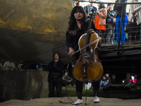 Okkyung Lee performs at the Serpentine Park Nights 'Forget Amnesia' event at the Serpentine Pavillion, Kensington Gardens, London, on Friday...