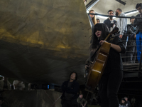 Okkyung Lee performs at the Serpentine Park Nights 'Forget Amnesia' event at the Serpentine Pavillion, Kensington Gardens, London, on Friday...
