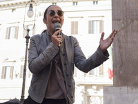 Five Star Movement Paola Taverna attends a demonstration, in front of the Chamber of Deputies in Montecitorio Square, to protest against the...
