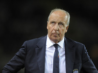 Gian Piero Ventura the Italy team coach during the warm-up before the match valid for Qualifying Round of Fifa World Cup Russia 2018 between...