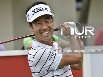 Kevin Na of USA in action during the second round of the CIMB Classic 2017 golf tournament on October 13, 2017 at TPC Kuala Lumpur, Malaysia...