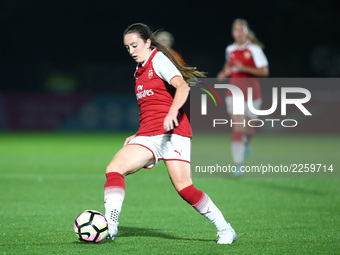 
during The FA WSL Continental Tyres Cup match between Arsenal against London Bees at Meadow Park Borehamwood FC on 12 Oct  2017 (