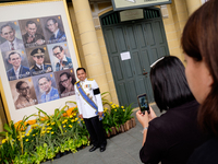 On the first anniversary of Thailand's King Bhumibol Adulyadej's death thousands of Thai mourners queue up outside the gates of the royal pa...