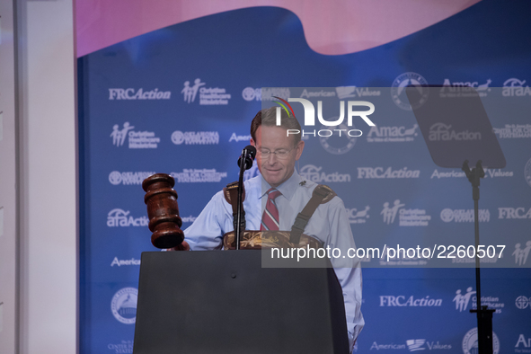 Tony Perkins, President, Family Research Council and FRC Action, kicks off the 2017 Values Voter Summit, at the Omni Shoreham Hotel in Washi...