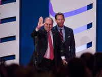 (L-R), House Majority Whip Steve Scalise, joins Tony Perkins, President, Family Research Council and FRC Action, on stage at the 2017 Values...