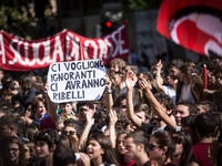 Students protest across Italy Friday against job-placement schemes and against entry exams, as well as demanding more resources for underfun...