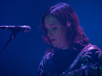 English rock band Slowdive performs at Roundhouse, London on October 13, 2017. Slowdive are an English rock band that formed in Reading, Ber...