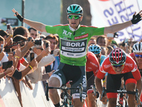 Sam Bennett from Bora–Hansgrohe team wins the fifth stage - the 166 km Vestel Selcuk to Izmir stage of the 53rd Presidential Cycling Tour of...